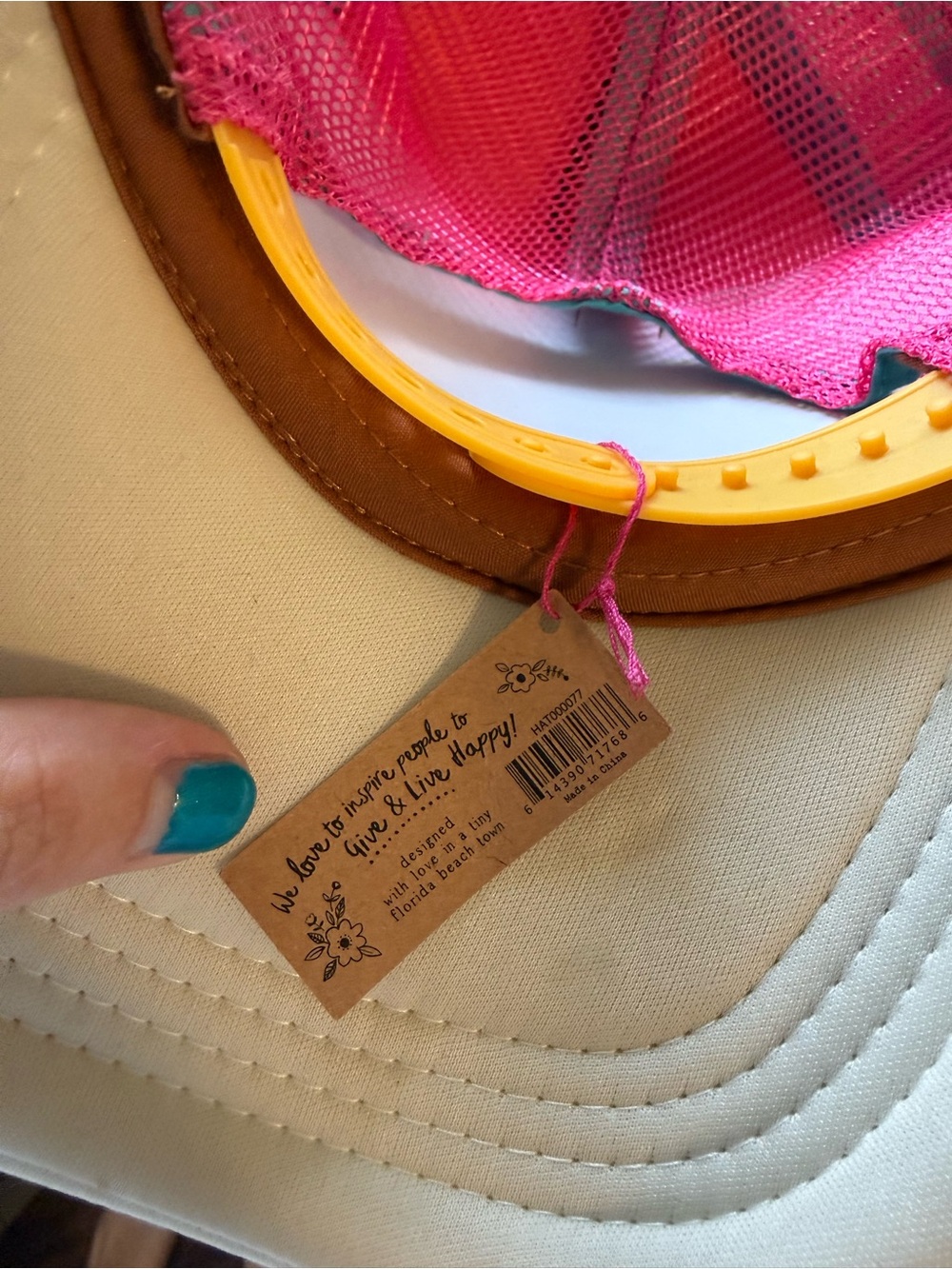 Natural Life Waves Adjustable Trucker Hat - Picture 5 of 11